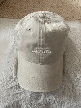 Joah Brown Light Beige Unstructured Baseball Cap, Sahara Color, New